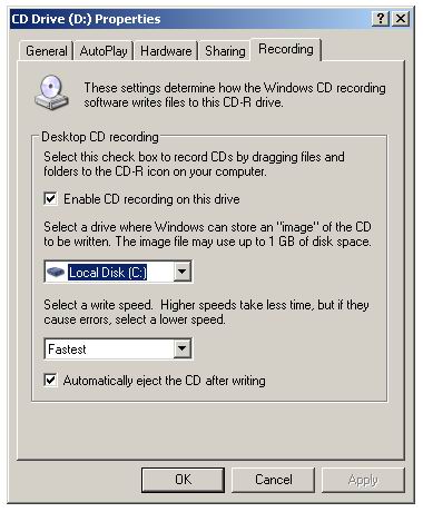 Enable CD Recording on this Drive