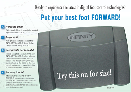 infinity foot pedal control software for mac