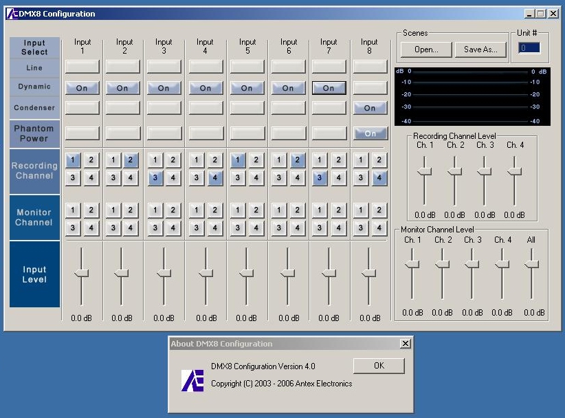 DMX8 Driver Configuration