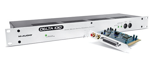 M-Audio Delta 1010 PCI card with included breakout box.