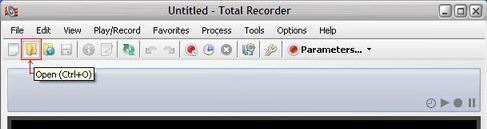 Open the WMV File in Total Recorder Video Pro