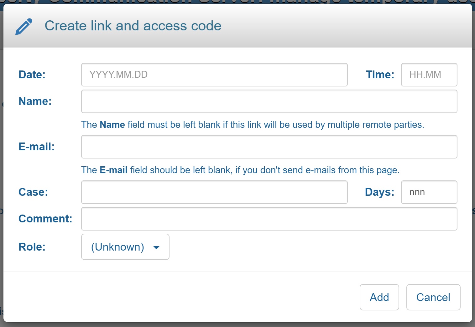 Manually Create a Link and Phone Code