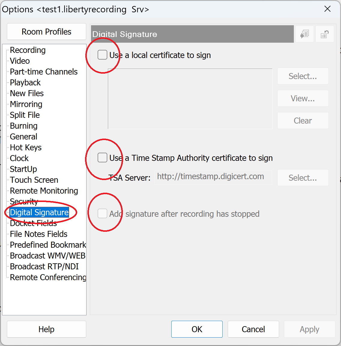 Liberty Digital Signatures