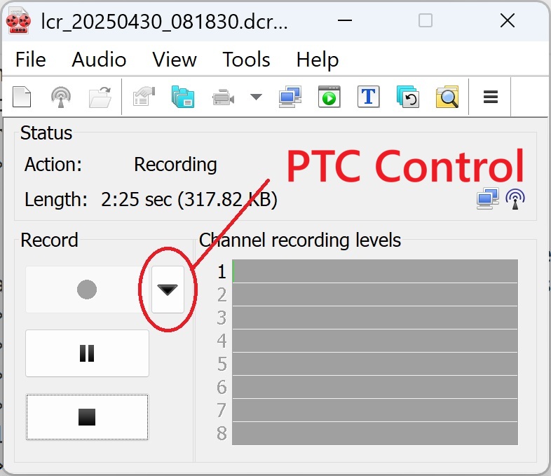 PTC Control Button